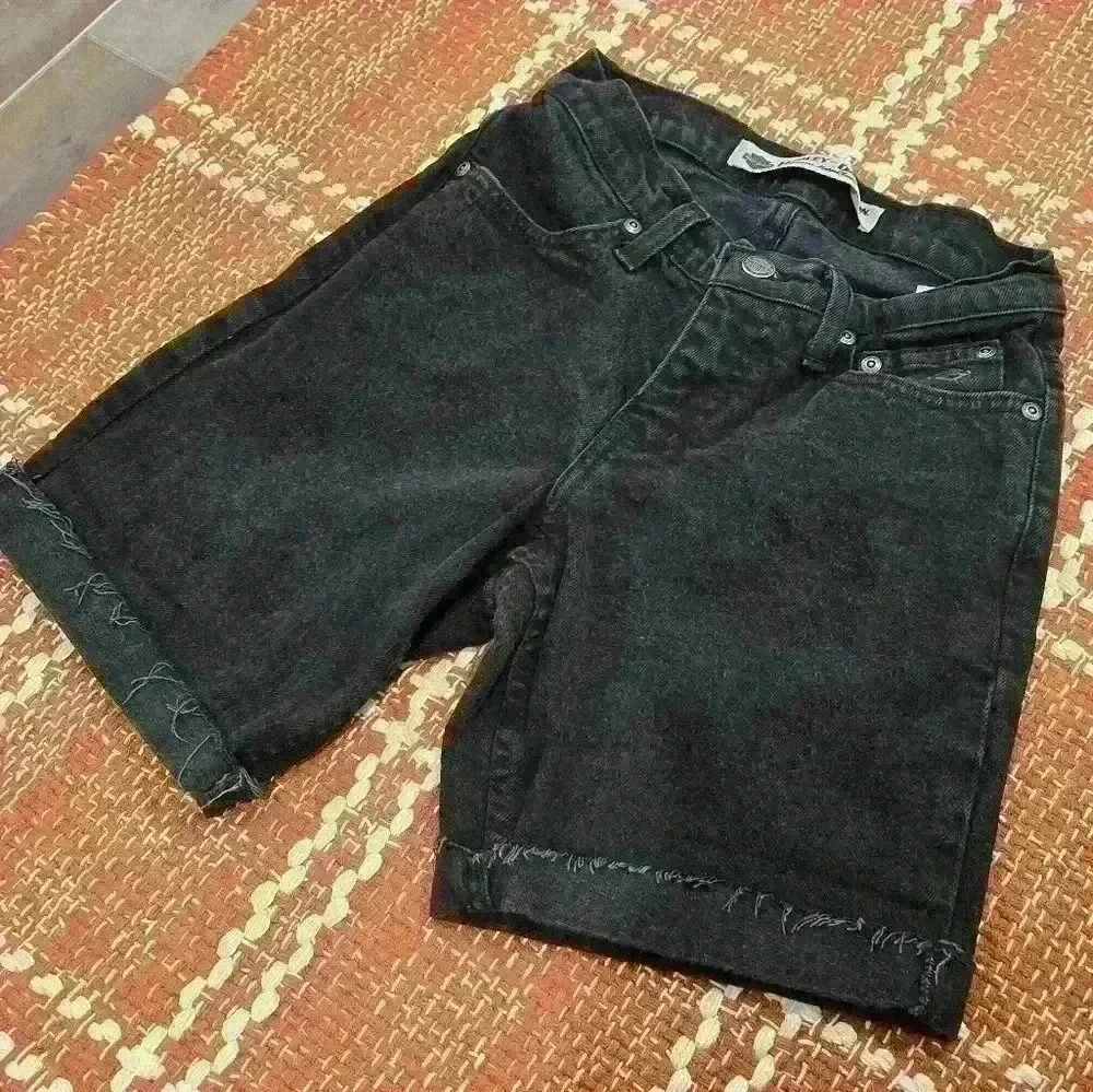 Harley-Davidson Women's Black Denim Short Size 0